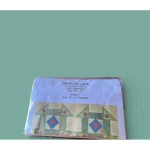 Sue Spargo Block 7 Pre-Cut Kit Quilt Mercer Lane Block Of Month 12 x 6 Finished